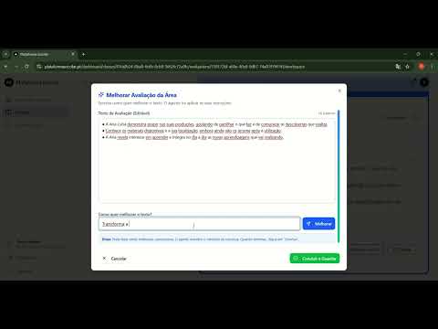 Melhorar uma Avaliação