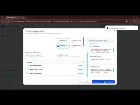 Avaliação de Turma (Modo Simples)